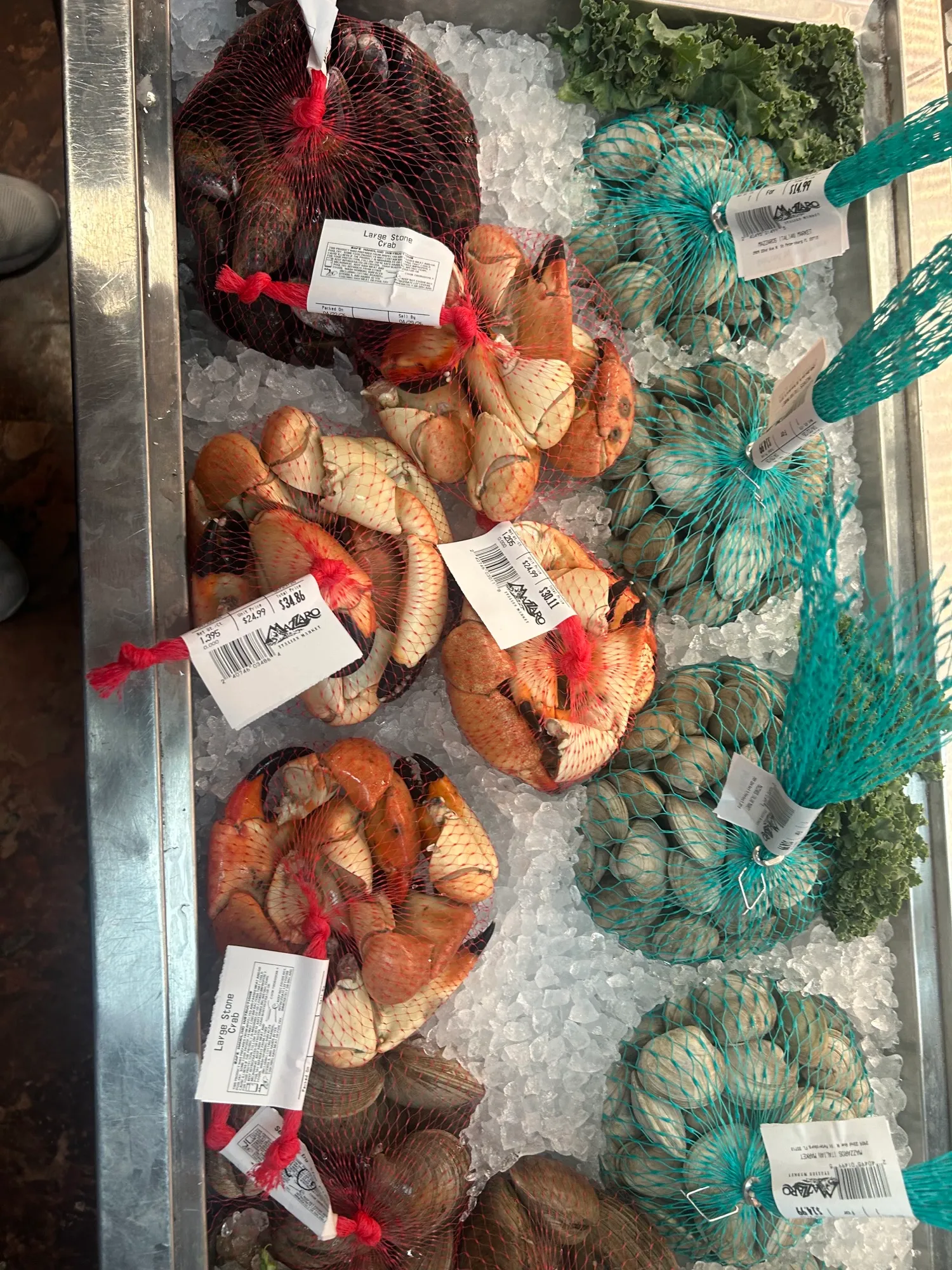 Fresh fish in the retail case
